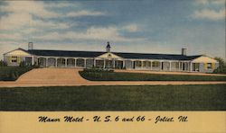 Manor Motel Postcard