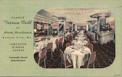 Famous Terrace Grill of Hotel Muehlebach Postcard