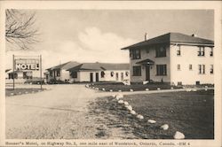 Houser's Motel Woodstock, ON Canada Ontario Postcard Postcard Postcard