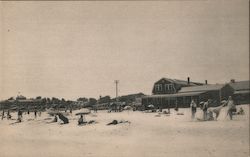 Ogunquit Beach with People Enjoying the Beach Postcard