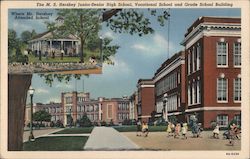 The M.S. Hershey Junior Senior High School, Vocational School and Grade School Building Pennsylvania Postcard Postcard Postcard