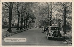 Residential Section of Elk Street Franklin, PA Postcard Postcard Postcard