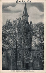 Bucks County Court House Postcard