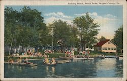 Bathing Beach Postcard