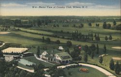 Aerial View of Country Club Postcard