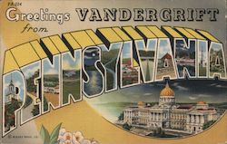 Greetings from Vandergrift PA Pennsylvania Postcard Postcard Postcard