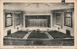 The Auditorium, Straughn Hall, State Teachers College Postcard