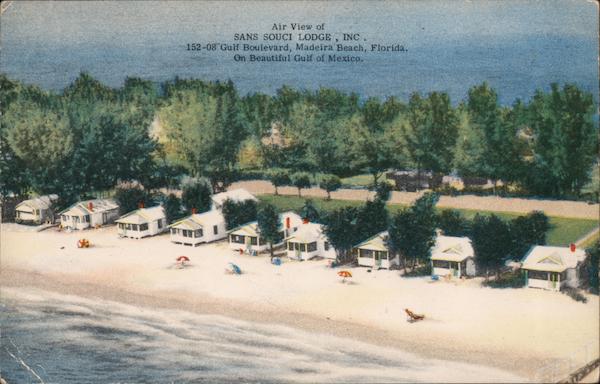 Air View of Sans Souci Lodge Madeira Beach Florida