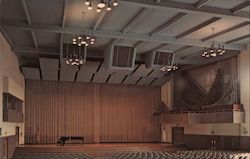 Auditorium John and Charles Wesley Chapel Houghton College Postcard
