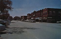 Washington Street Looking South Iola, KS Postcard Postcard Postcard