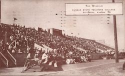 The Stadium, Kansas State Teachers College Pittsburg, KS Postcard Postcard Postcard