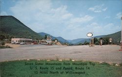 Seven Sister Mountains from Mountain Top Williamsport, PA Postcard Postcard Postcard