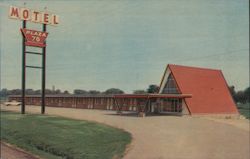Motel Plaza 76 Postcard