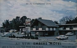 Embers Motel Postcard