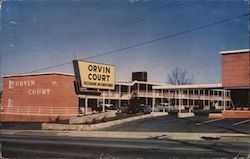 Orvin Court of Greenville South Carolina Postcard Postcard Postcard