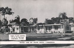 Aqua Clara Motel Clearwater, FL Postcard Postcard Postcard