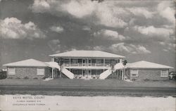 Keys Motel Court, Florida Highway A1A Postcard