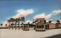 Resort Hotel Court Postcard