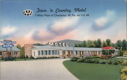 Town 'n Country Motel Charleston, WV Edwin L. Hartman Postcard Postcard Postcard