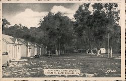 Esso Park Auto Court Cape Charles, VA Postcard Postcard Postcard