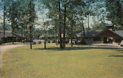 Twin Island Motel on the Little Pigeon River in the Great Smokey Mountains Postcard