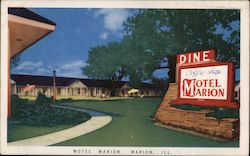 Motel Marion Illinois Postcard Postcard Postcard