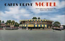 Oakes Drive Motel and Restaurant Niagara Falls, ON Canada Ontario Postcard Postcard Postcard