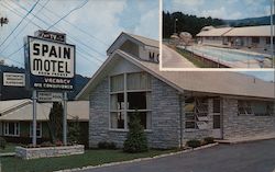 Spain Motel Gatlinburg, TN Postcard Postcard Postcard