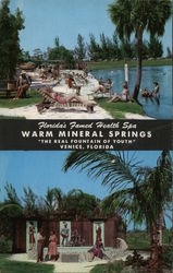 Warm Mineral Springs, Florida's Famed Health Spa and the "Real Fountain of Youth" Venice, FL Postcard Postcard Postcard