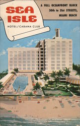 Sea Isle Hotel/Cabana Club Miami Beach, FL Postcard Postcard Postcard