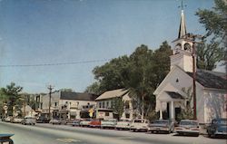 Main Street in North Conway, New Hampshire Postcard