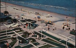 Enjoying Carpet Golf along the Boardwalk Postcard