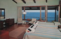 Ocean View from Interior of Motel Units, The Cliff House and Motel Postcard