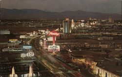 Night Lights on the Fabulous Las Vegas Strip Nevada Postcard Postcard Postcard