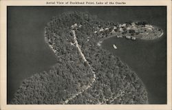 Aerial View of Duckhead Point Postcard