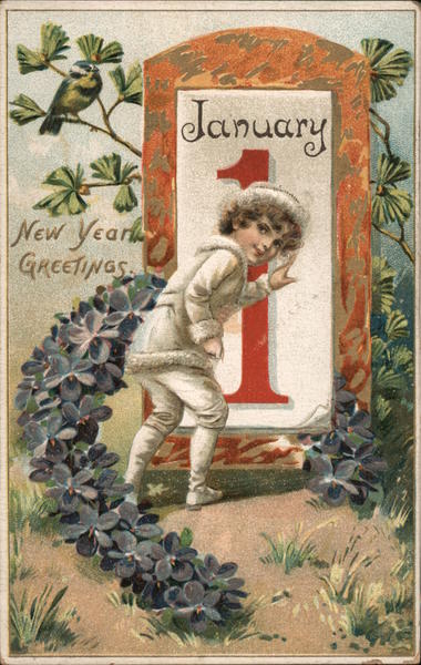 New Year Greetings January 1 Children