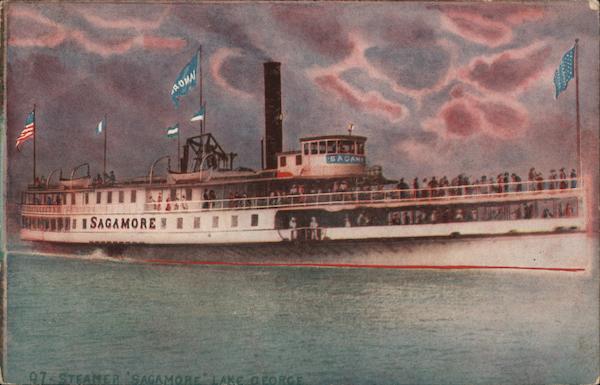 Steamer Sagamore on Lake George New York Boats, Ships