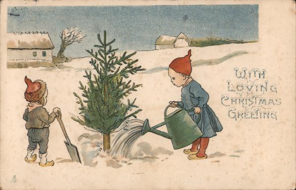 With Loving Christmas Greeting Children