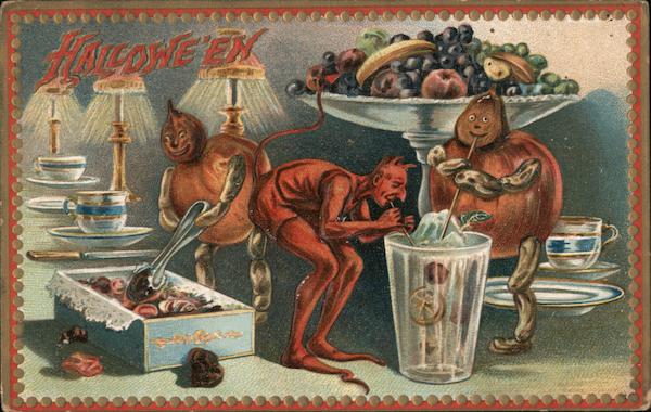 Hallowe'en tuck's Series 160 Devils Halloween