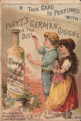 This card is perfumed with Hoyt's German Cologne Trade Card