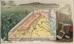 Virginia, Tobacco Growing Trade Card