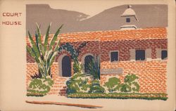 Court House - Hand Made Original Serigraph Topanga, CA Postcard Postcard Postcard