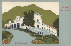 Serra Retreat - Hand Made Serigraph Postcard