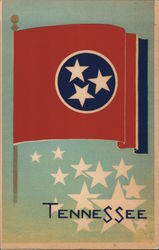Tennessee State Flag Serigraph Postcard