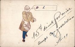 Dee-Lighted! Teddy Roosevelt reaches out to shake hands with you Postcard