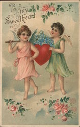 To My Sweetheart Postcard