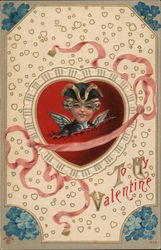 To My Valentine Cupid Postcard Postcard Postcard