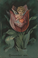 Angel inside a flower Postcard