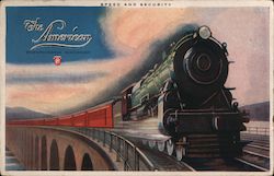 The American, Pennsylvania Railroad Trains, Railroad Postcard Postcard Postcard