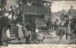 Chodská Svatba. Postcard